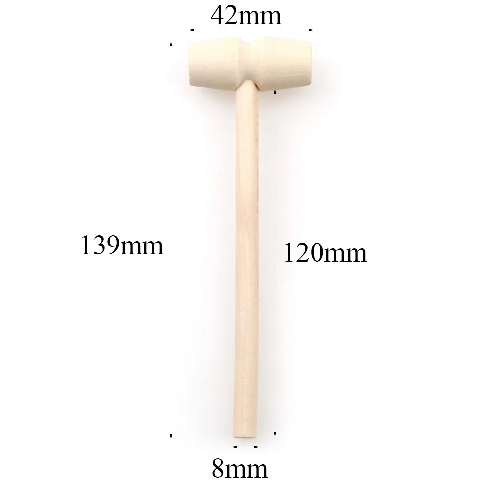 New Product Mini Toy Round Wooden Hammer in China