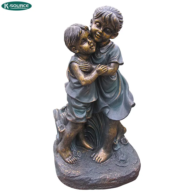 Park and City Decor Boys and Girls Leapfrog Children Statue Large Bronze sculpture
