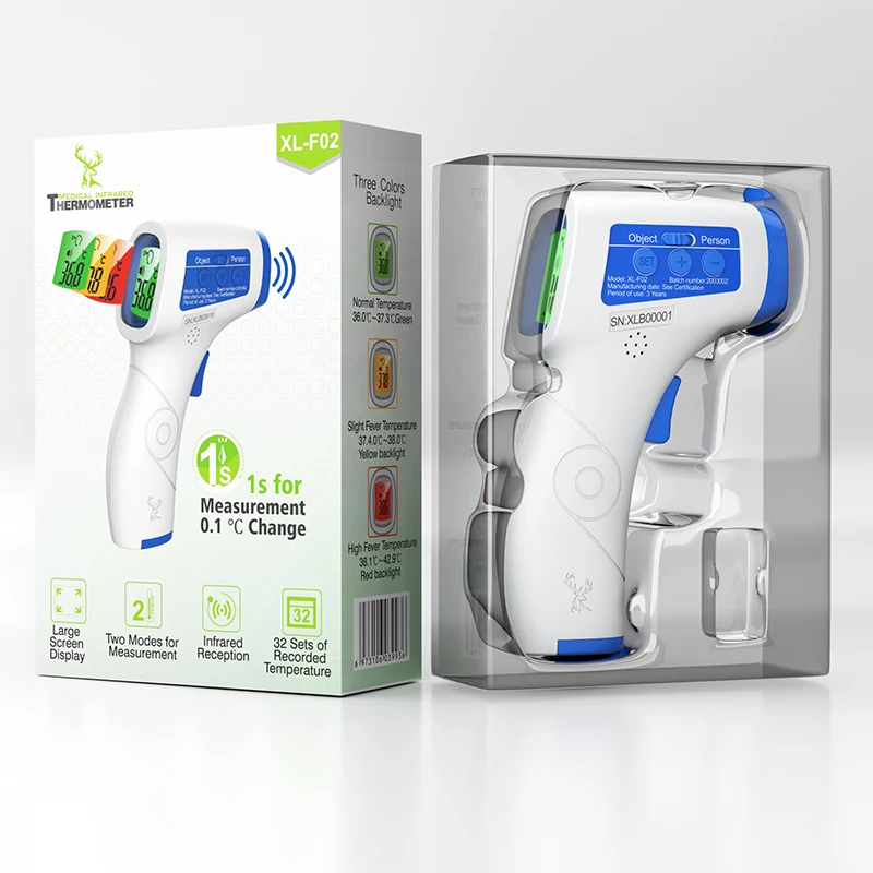 Без сенсорного лба Инфракрасный термометр Цифровой Детский Бесконтактный измеритель температуры электронный инфракрасный лоб термометр
