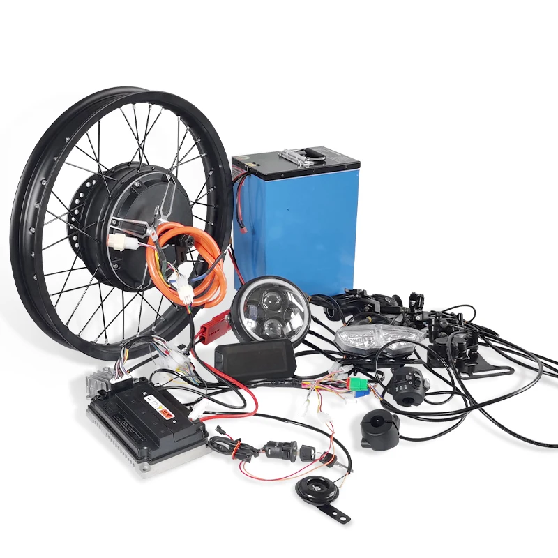 Electric motorcycle Conversion Kit Rear Hub Motor 6000 watt 72v 6000w Rear Wheel Motorcycle Kits