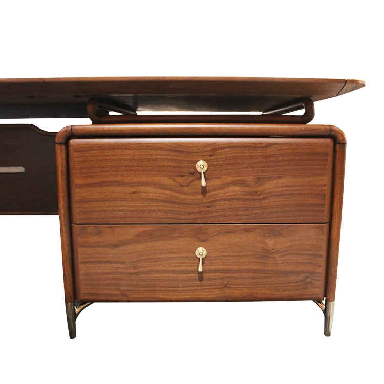 Ceo High End Modern Furniture Wooden L-shaped Office Computer Table Mdf Luxury Boss Desk Chinese Classic President Desk I-shapd