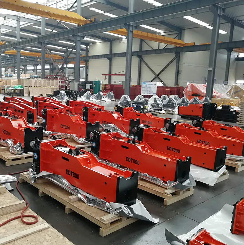 Diameter 100 hydraulic breaker EDT 800 silenced type nreaker hammer