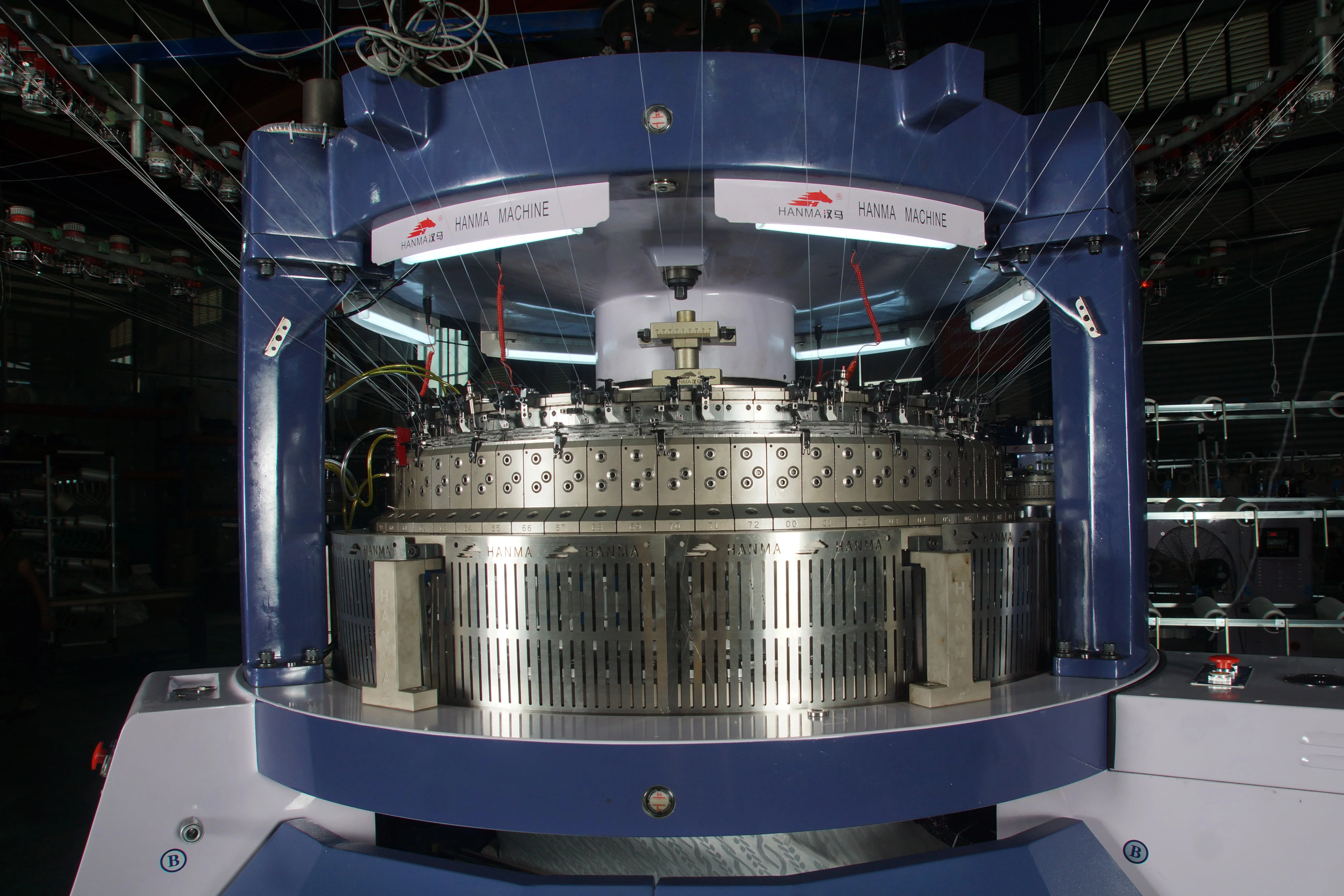 Seamless Underwear Tshirt Fabric Knitting Machine Circular Knitting Machine Hanma Brand Double Rib Jacquard Sweater