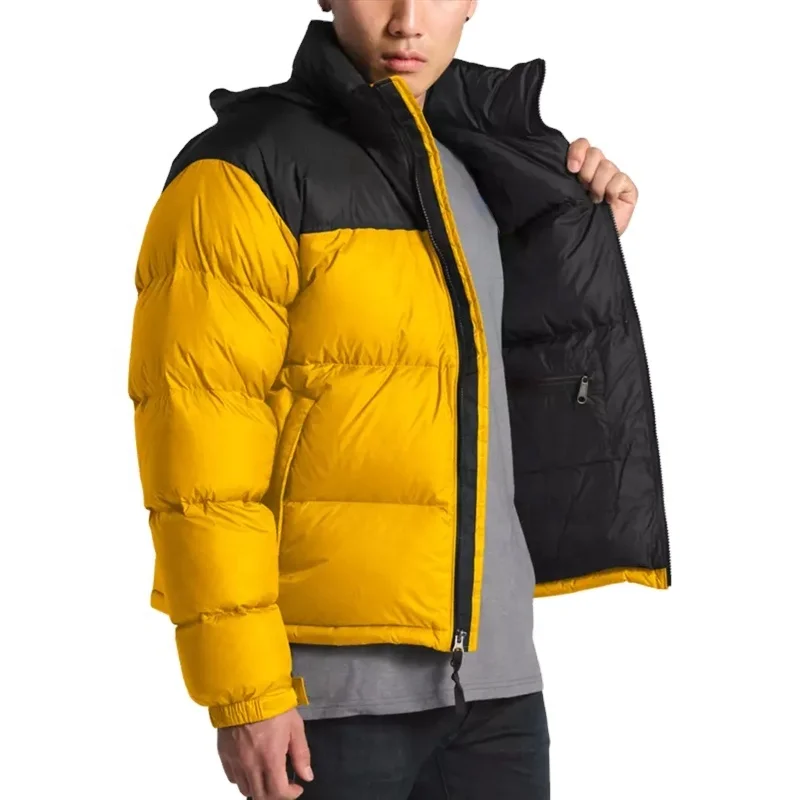 
Custom windbreaker plain blank blue bubble puffer down jacket windbreaker 