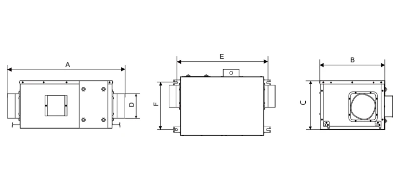 low noise residential household use office ventilation duct fan fresh air