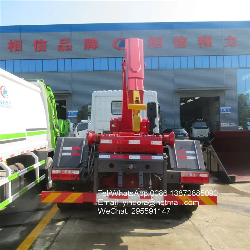 Гидравлический подъемник Dongfeng на 4 тонны 5 6 7 8 тонн с крючком рулон отходов в рулоне мусорный самосвал С