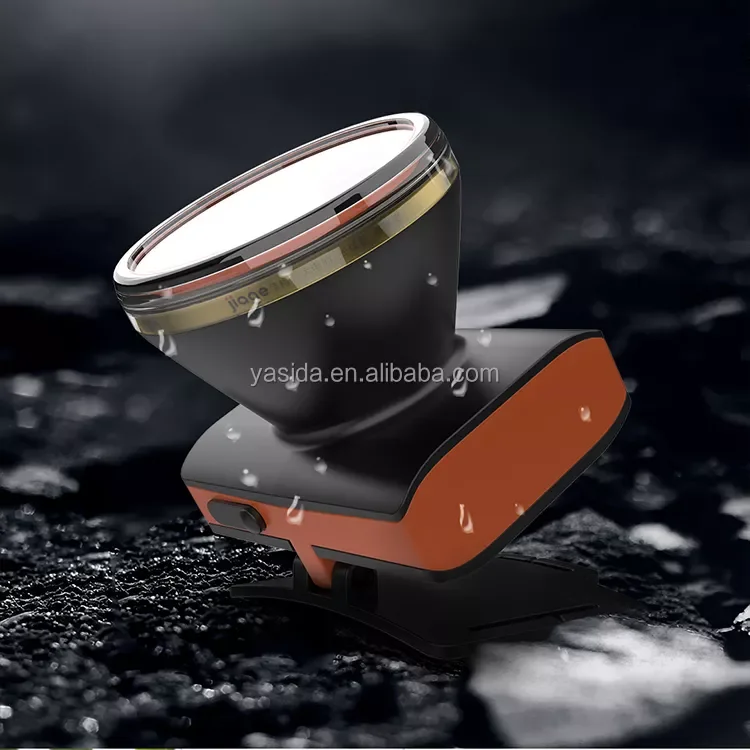Wholesale factory LED rechargeable headlight with18650 lithium battery headlamp Flashlight for Camping Hiking Fishing