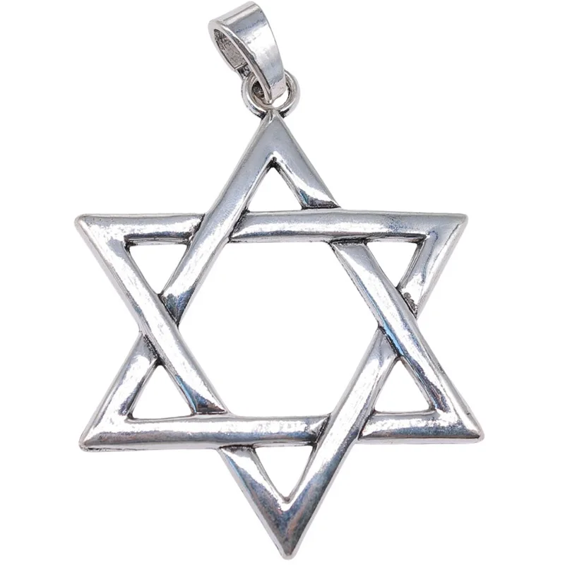 75x59mm Big Charm Star of David for Necklace Making Necklace Star Charm