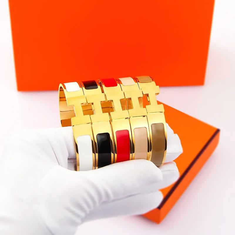 Браслет из титановой стали с буквой H, европейский и американский модный трендовый браслет, новые ювелирные изделия из титановой стали