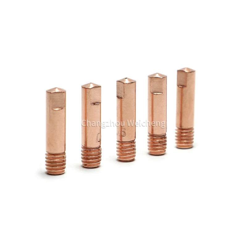 Conducting Nozzle 0.6 0.8 1.0mm 20pcs/set MB-15AK MIG/MAG M6 Welding Torch Nozzle Tip Part