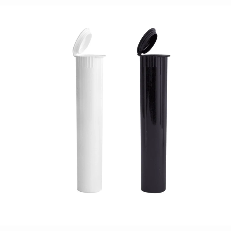 
Custom Joint Blunt Tube For Smoking 98 mm Plastic Pre Rolled Container For Cigarette with child proof screw cap 