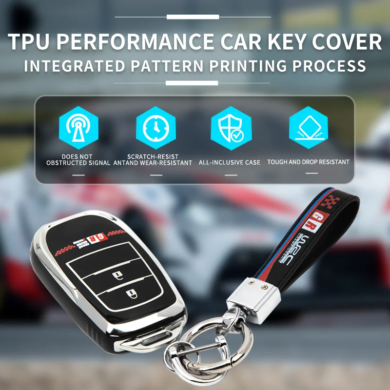 TPU Car Styling Key Case Cover Key Shell Protector for Toyota Corolla Camry RAV4 Yaris Avalon 4-Runner Scion