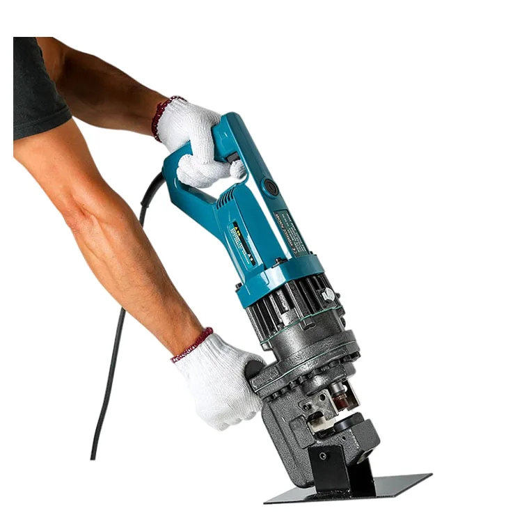 MHP-20 Electric Hydraulic angle bar U bar Puncher  hole hydraulic punching machine