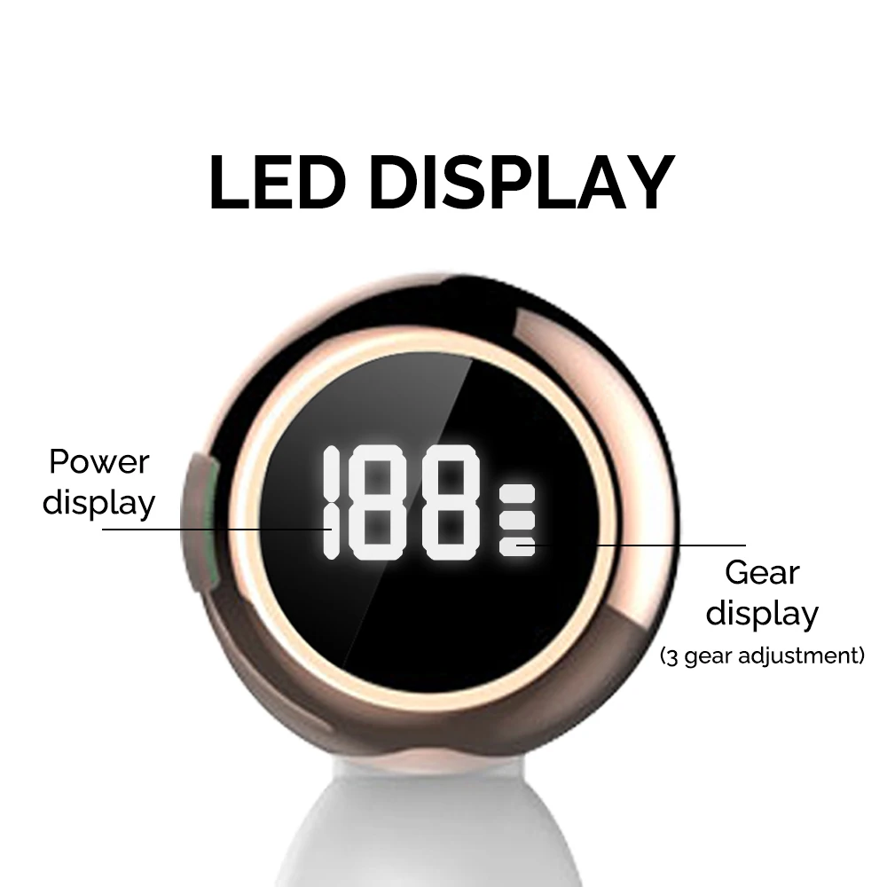 Waterproof LED Display Electric Silicon Facial Cleanser 6 in 1 Face Brushes For Deep Cleansing and Exfoliating