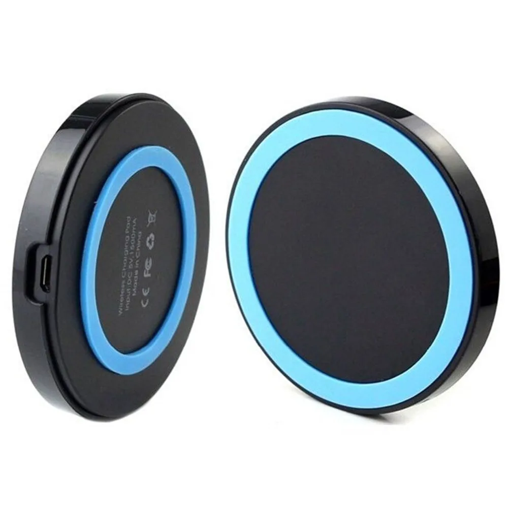 дизайн Qi Беспроводное зарядное устройство круглый зарядный коврик для iPhone X/8/8 Plus/Samsung Galaxy Note 8/S9/S9 +/S8/Moto x