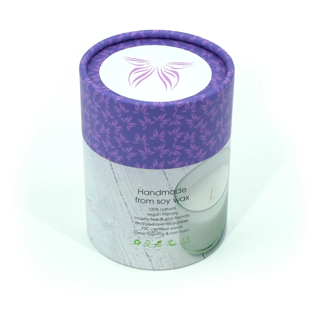 Recyclable cardboard Eco Friendly Kraft Paper Cylinder Packaging Cardboard Push Up Tube