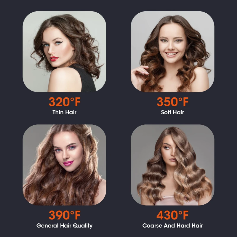 New detachable 1.25 inch automatic hair curler 3 in 1 multi styler auto rotating self curling iron