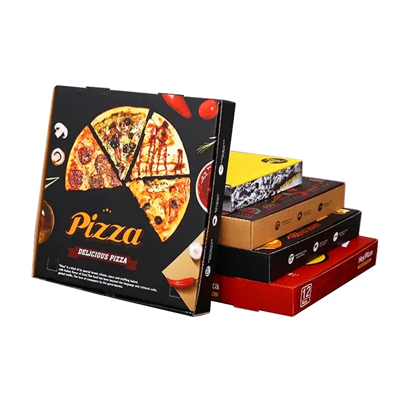 Eco-Friendly Manufacturer Customized Aluminum Foil Thermal Takeaway Box Plain Personalized Pizza Box