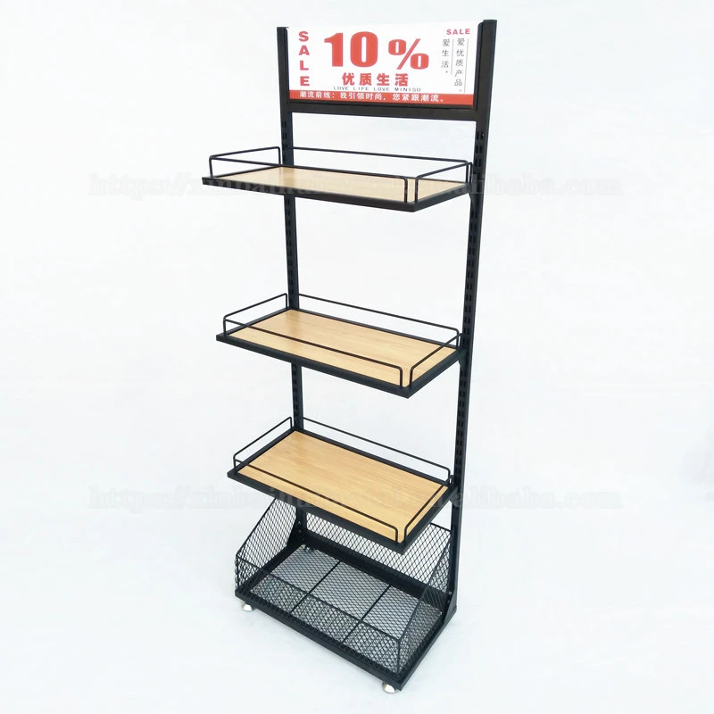Iron art cosmetics shelves beauty display stands daily necessities multi-layer shelves promotion shelves