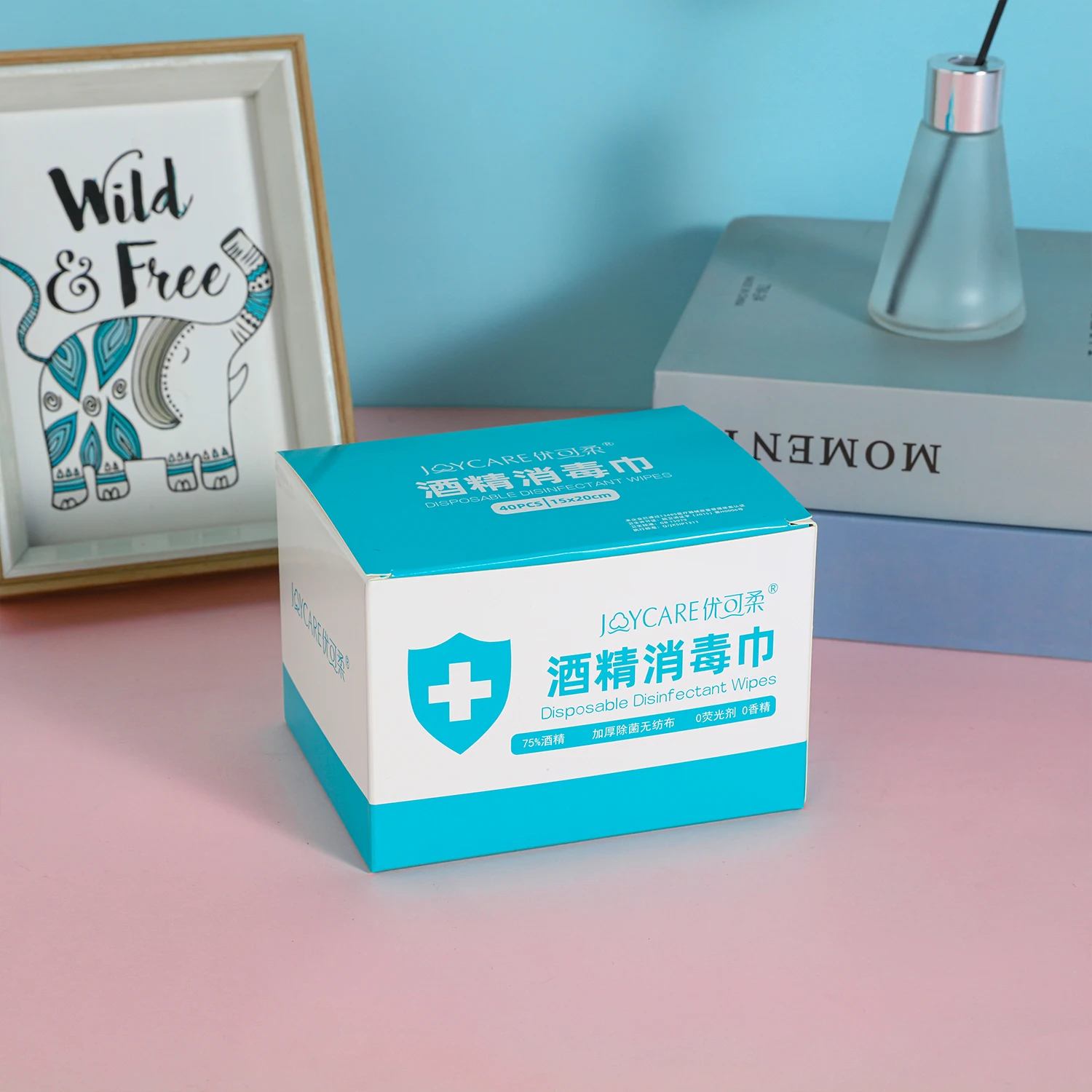 Medium Size Alcohol Pads, Latex-Free Alcohol Wipes