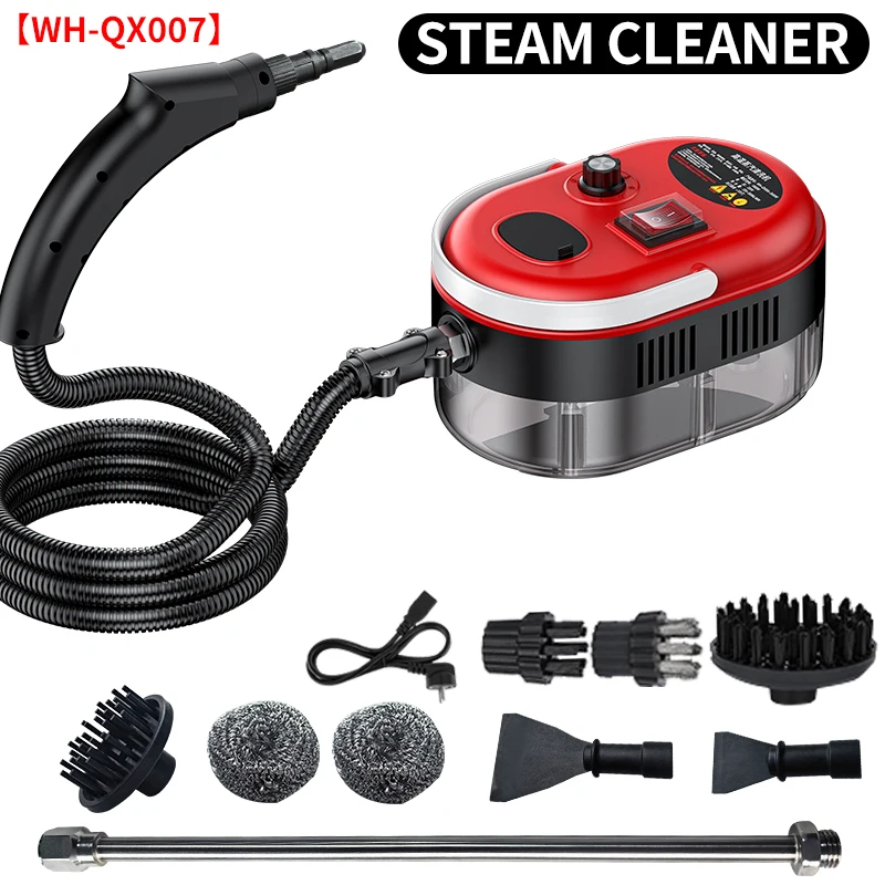 Handheld Steam Cleaner 1200W High Temperature High Pressure Portable Steam Cleaner with 3 Brush Heads For Car Kitchen Bathroom