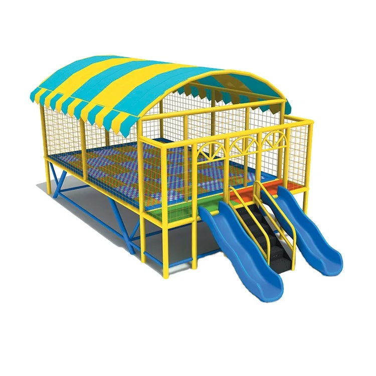 kids durable trampoline tent jumping castle trampoline with slide