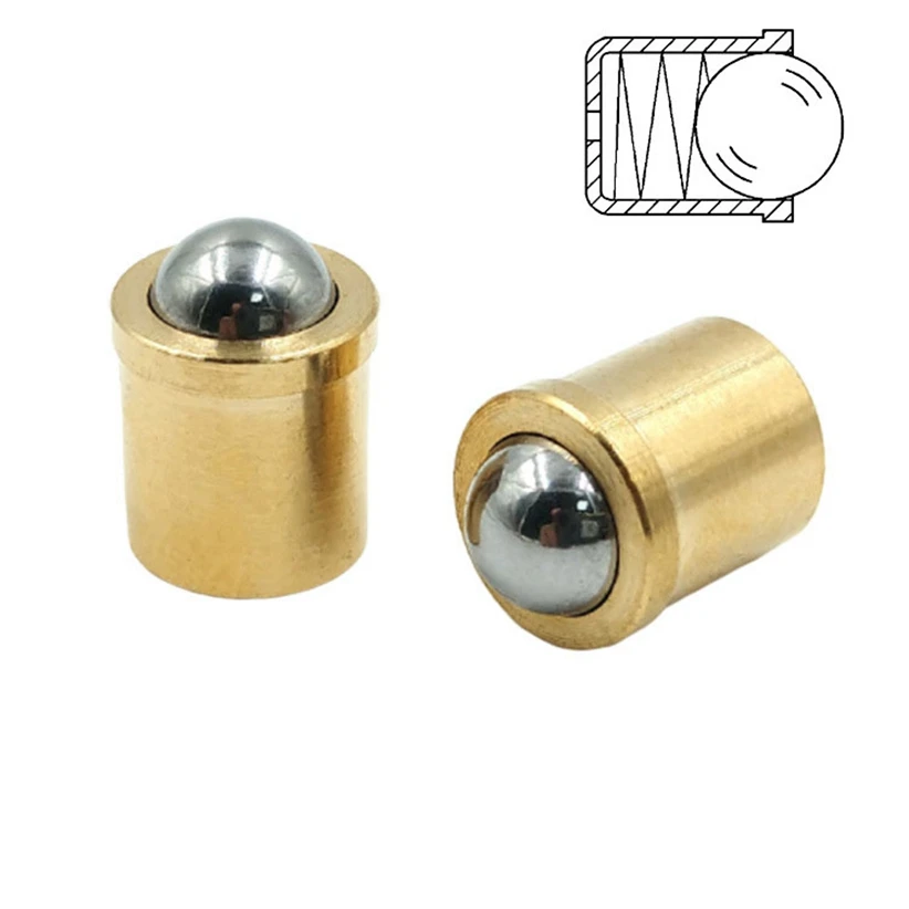Popular Brushed Gold Plated Excellent Quality Door Protector Door Ball Roller Brass Ball Catcher//