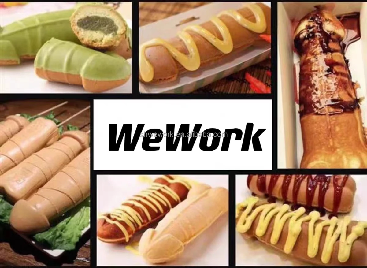 WeWork Commercial Penis Waffle Maker Machine Dick Waffle Machine for Bakery Restaurant Party Electric Mini Penis Waffle Maker