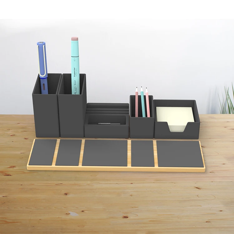 Wholesale Multifunction Organizer Pen Business Card Holder Stationery Office Desk Pen Holder