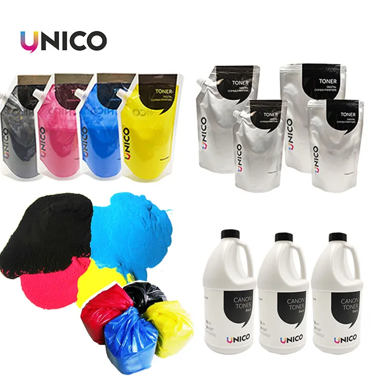 UNICO compatible refill Toner Powder For HP Printer toner CP2025 CP 1215 CB540A CE250A CE740A For Canon LBP5050 color toner