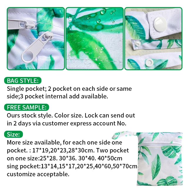 wet bag Popular and Portable washable girls sanitary pads napkin package storage bag for girls and ladies