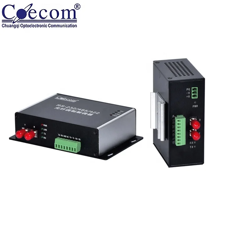 
Cheap Price SC Serial Modem Fiber Optic Single Mode Industrial Fiber Optic Serial Modem RS232/422/485 20km 1310nm 