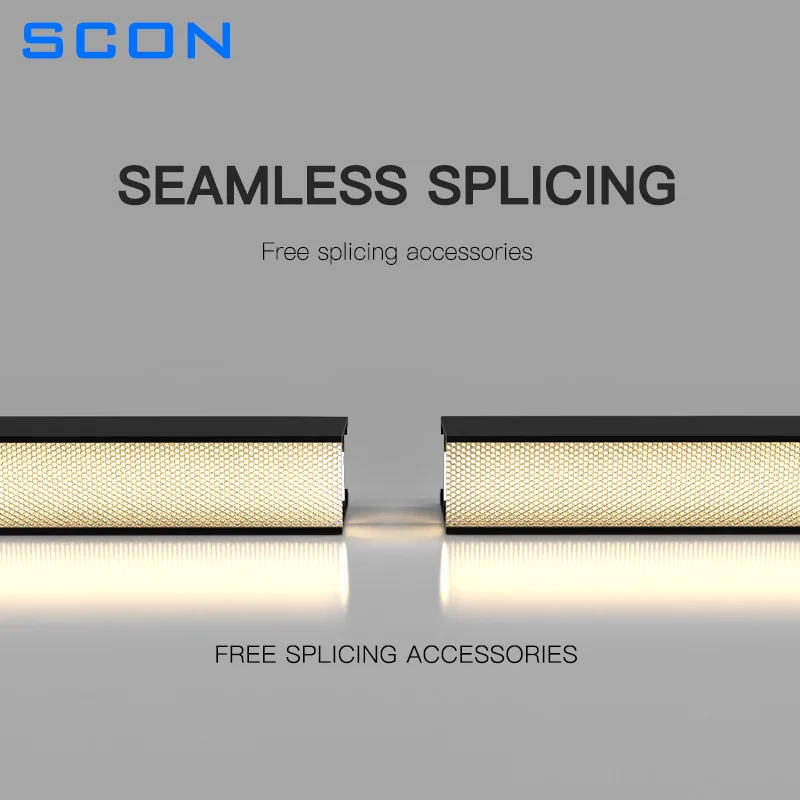 Surface Mounted Pendant Hanging Line Trunking Lamp 2FT 4FT Office Commercial LED Linear pendant Light lamp chandelier