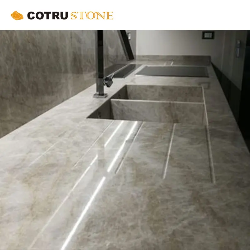 Hot Sale Dolomite Taj Mahal Stone Furniture Bathroom Vanity Countertops Indoor Laundrytop Customized Polished slabs