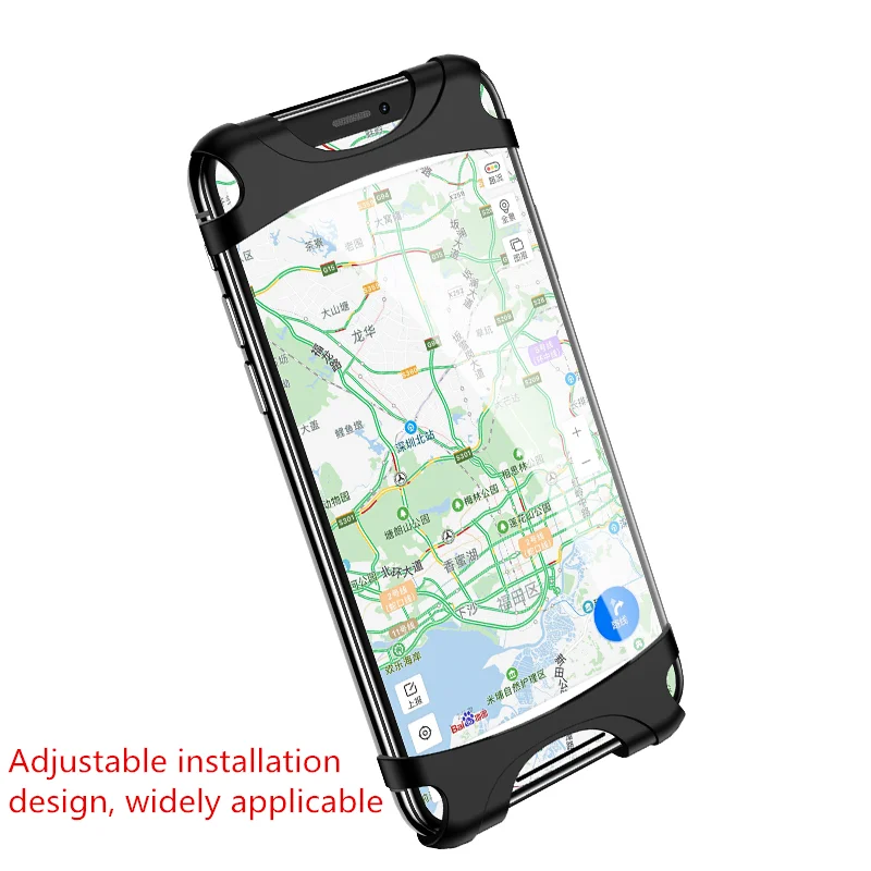 
2021 Hot USAMS US-ZJ053 Silicone Aluminum Alloy Bicycle Mountain Motorcycle Handlebar Smart Mount Stand Bike Phone Holder 