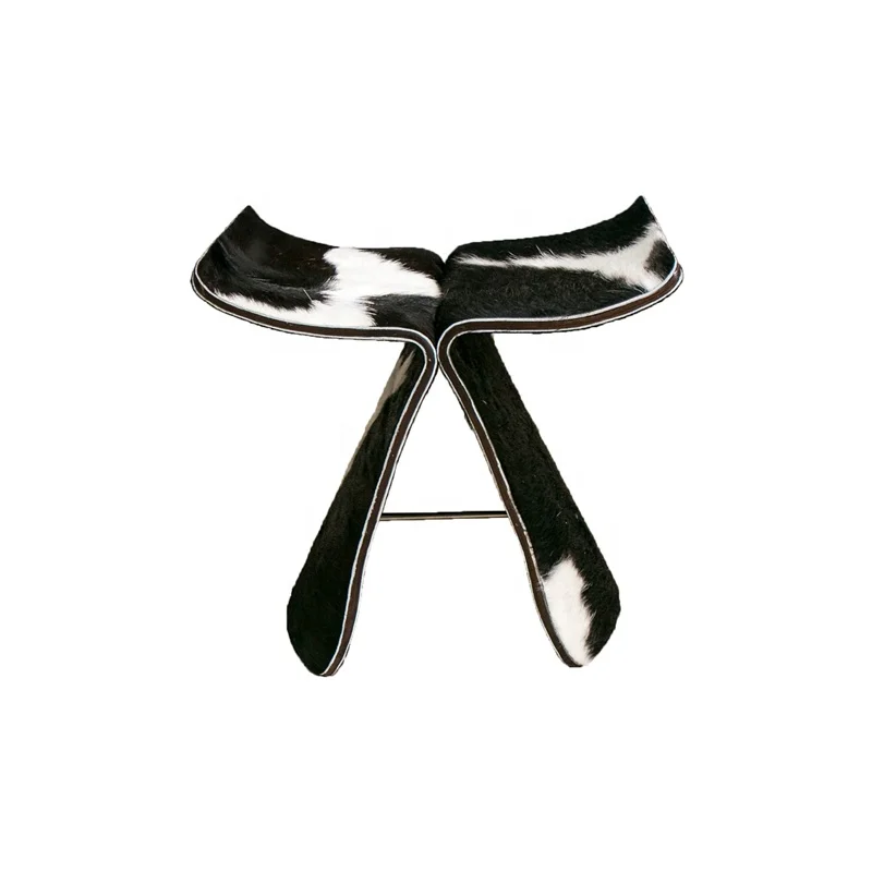 Современный дизайн, деревянный оттоманский стул, мебель для гостиной, стул из воловьей кожи