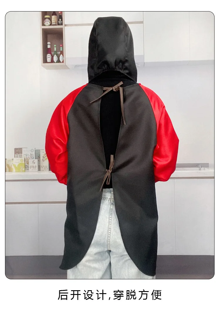 Long sleeved apron waterproof and oil proof kitchen cooking catering art student oil painting work new high value adult smock