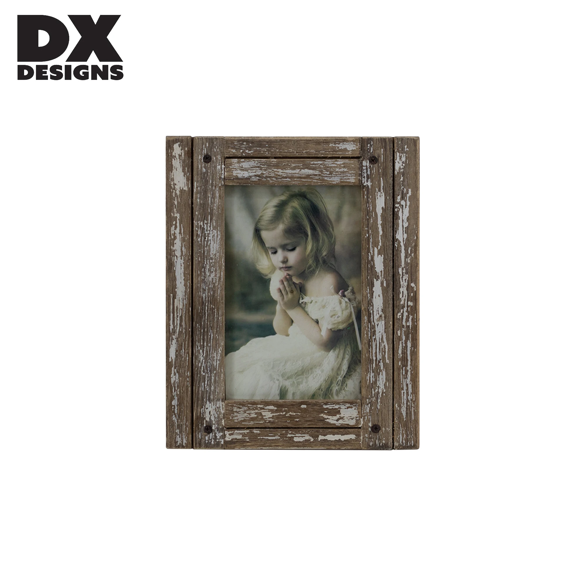 Оптовая продажа деревенская старомодная настенная фоторамка антикварная черная деревянная ручной работы