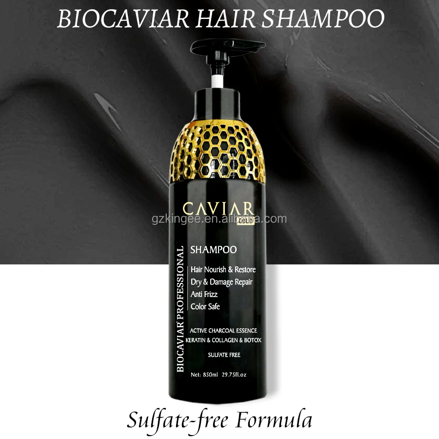 2022 New Formula Deep Clean Black Cream Gold Biocaviar Hair Shampoo Rich  Keratin Protein for Oil Control Anti Dandruff