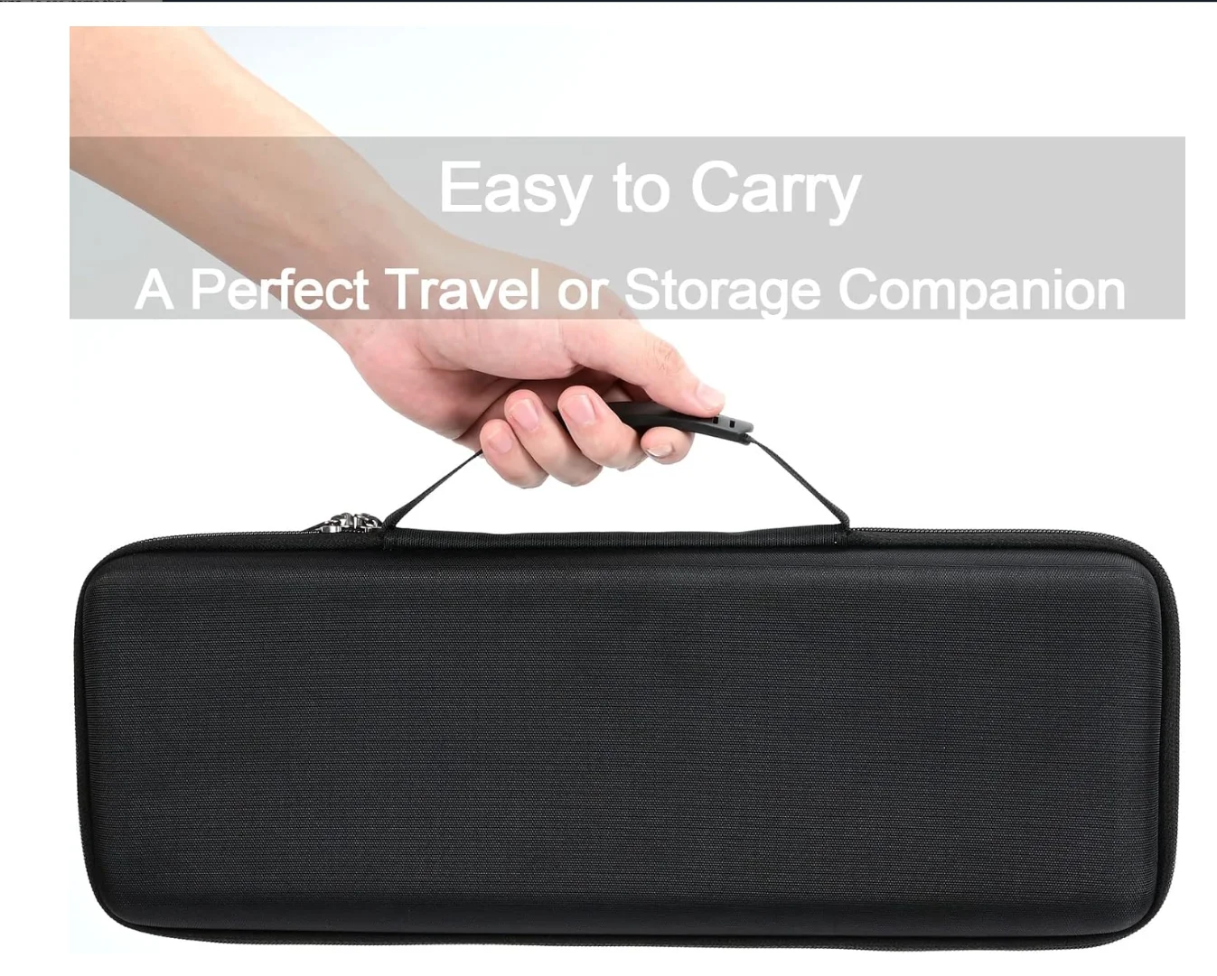 Logitech MX Keys Mini Mechanical Wireless Performance Keyboard Case Hard EVA Storage Case with Illumination Black