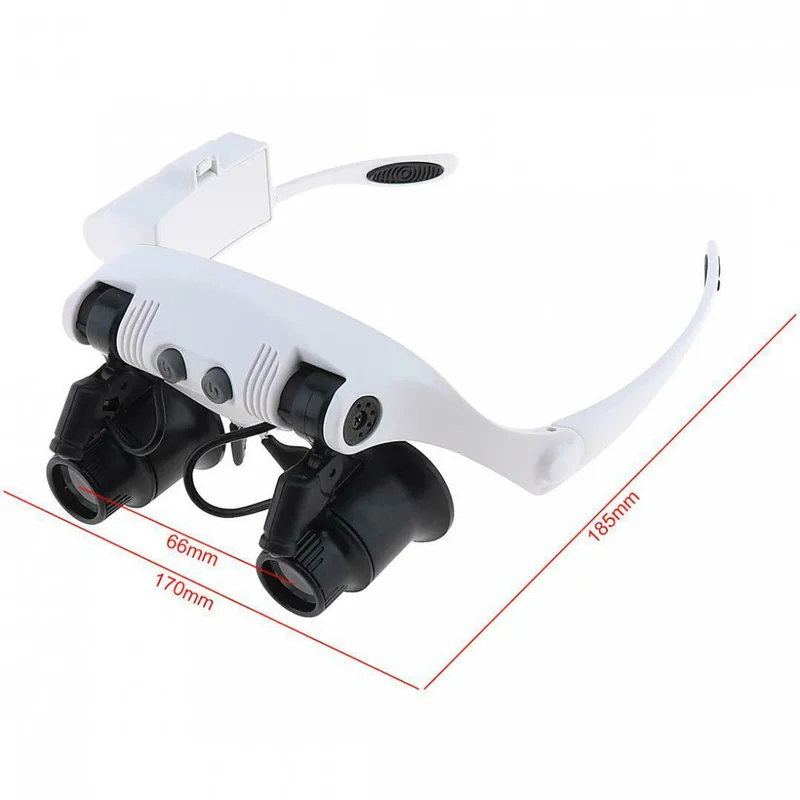 
10x 15x 20x 25x light head magnifying glass 