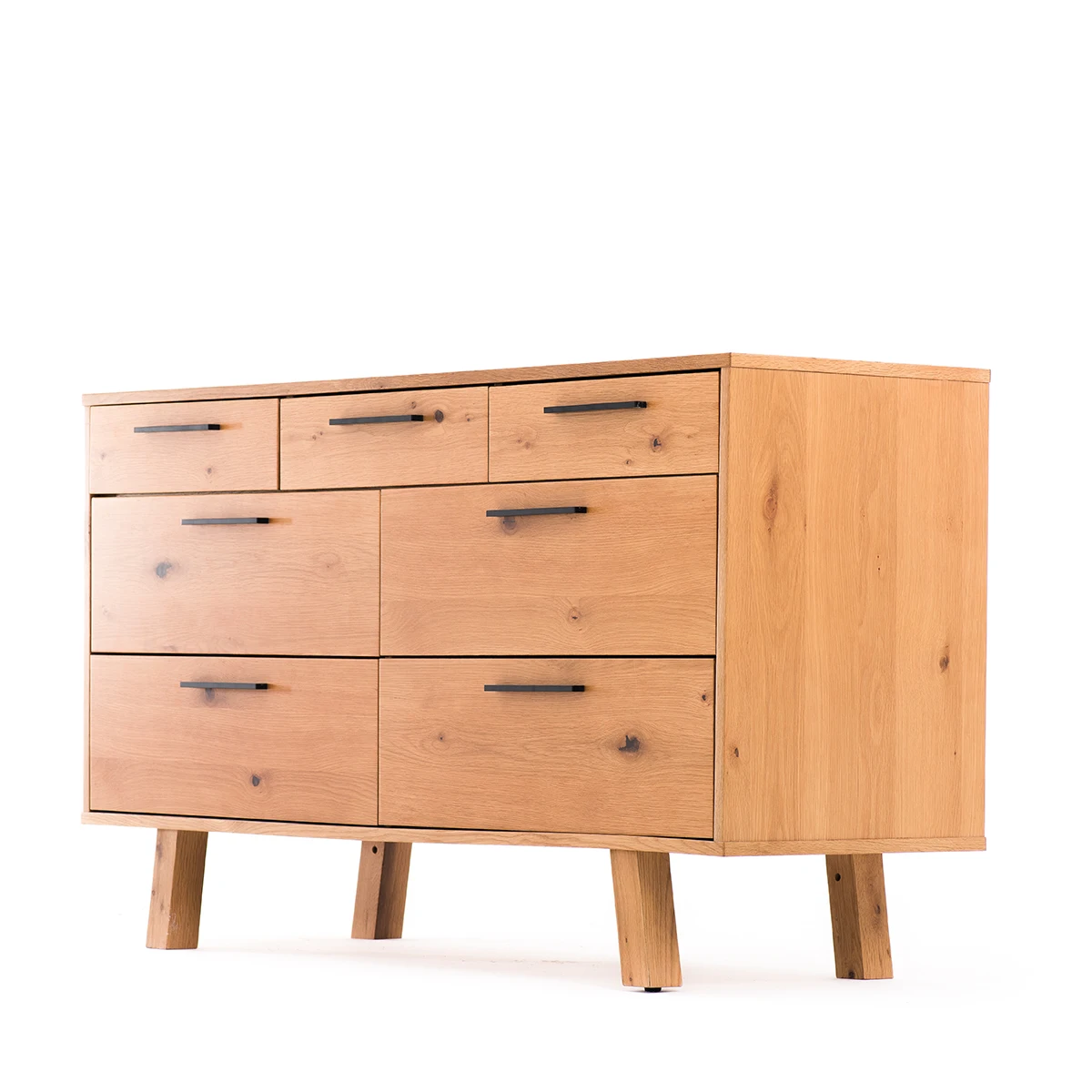 Chinese Custom Modern Style Dining Set Vintage Sideboard Furniture Wood Cabinet Chest Of 7-Drawer Dresser Sideboard