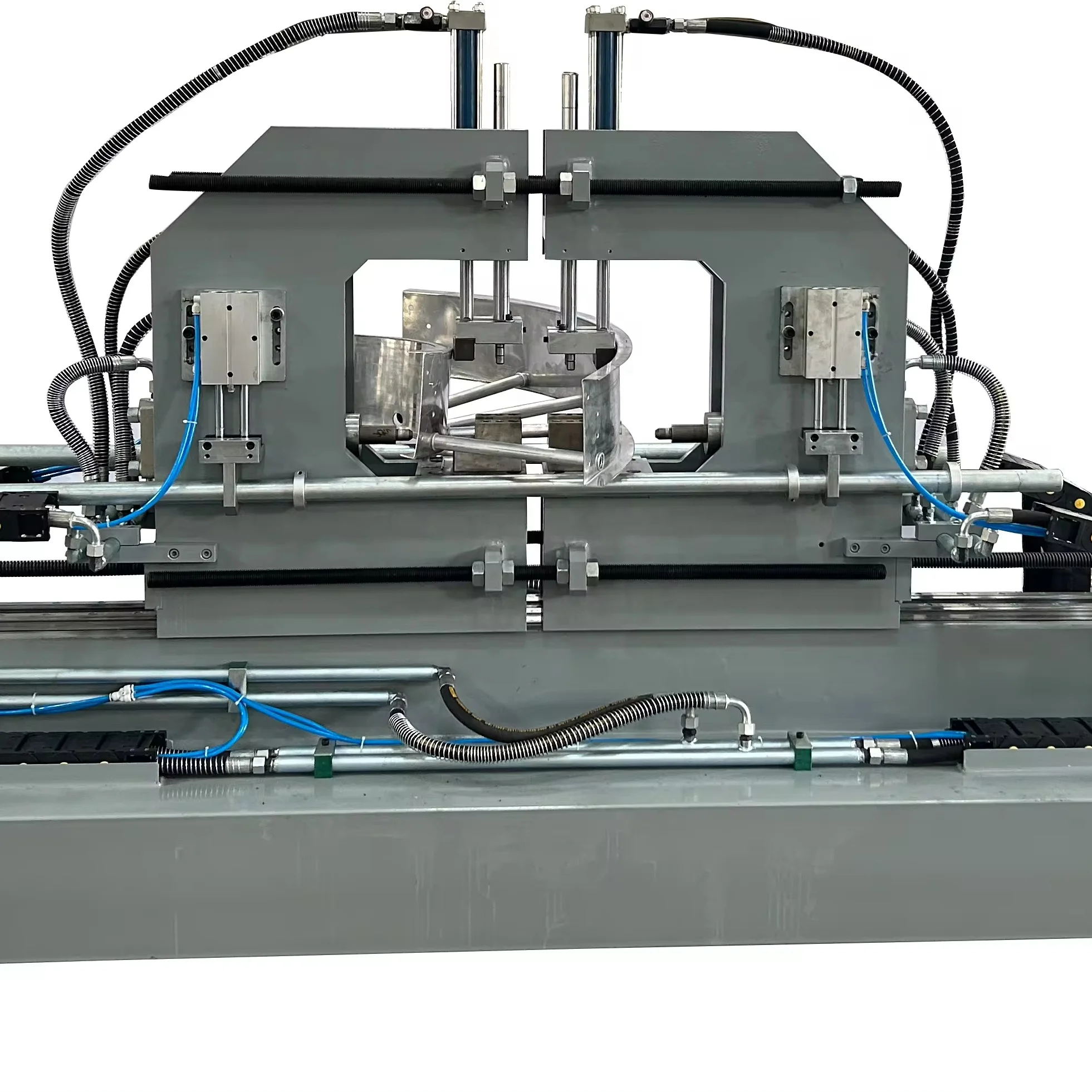 Aluminium Electrical Ladder Making Machine with Vertical Down Elbow