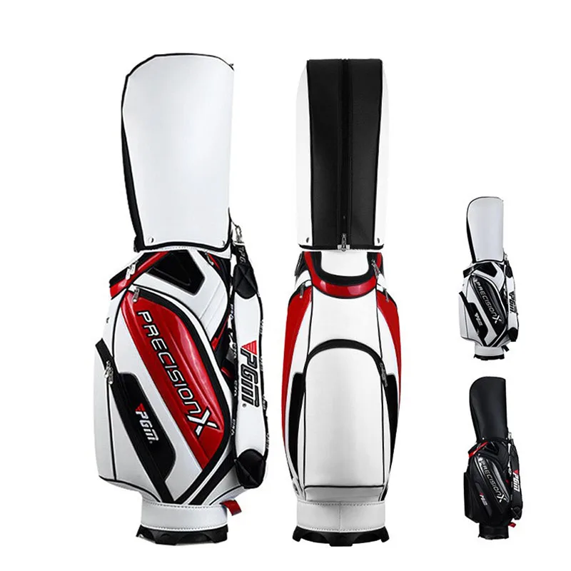 Custom LOGO High Quality Leather Golf Bag With Wheels Large Capacity Travel Golf Bag