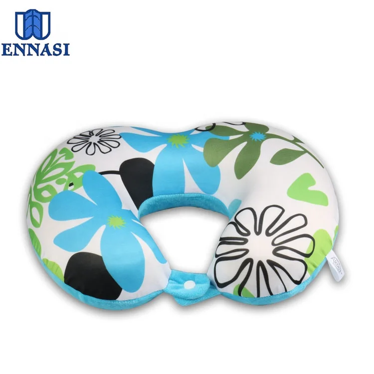 Custom Love Heart Shape Memory Foam Travel Neck Pillow for Camping Airplane