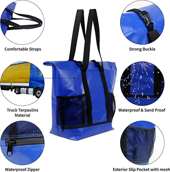 Insulted Beach bag Cooler Bag for women men Large tote Hot Cold Waterproof