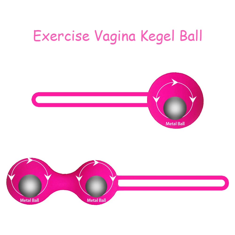 Safe Silicone Smart Kegel Ball Ben Wa Ball Vagina Tighten Exercise Machine Vaginal Geisha Ball Sex Toys Pussy Tighten Machine