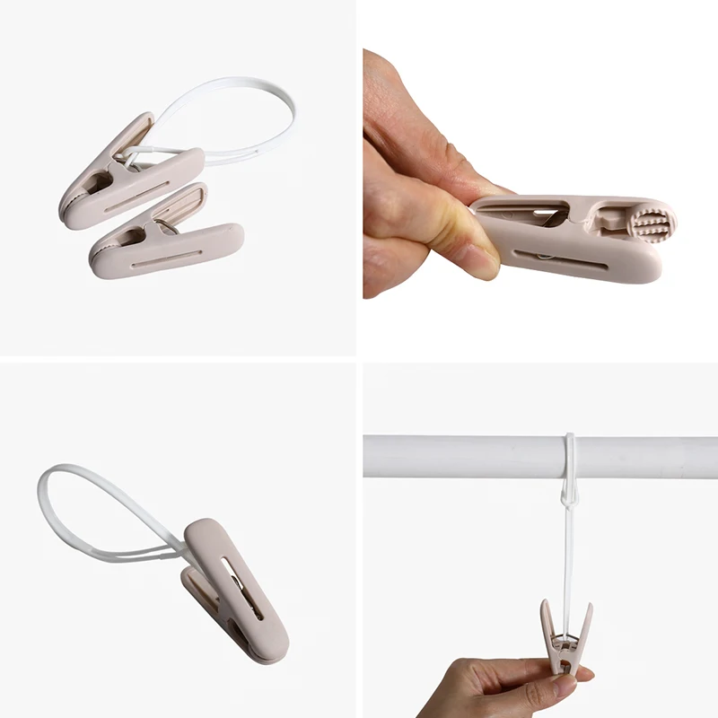 High Quality Multi-functional Clothesline Windproof Hanger Hanging Plastic Clip for Small Clothes Drying Peg for Socks