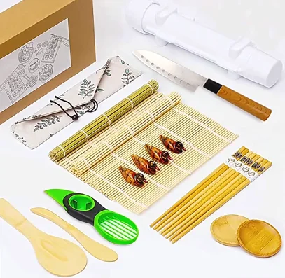 Sushi Making Tools Multi functional Sushi Rice Making Mold Bamboo Sushi Roll Mat Gift Sets