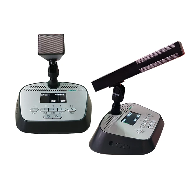 Noise Cancelling Touch Screen Tube Desktop Network Conference Chairman Delegate Mic with Voting Function